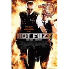 HOT FUZZ 2007 SIMON PEGG COMEDY ORIGINAL CINEMA FILM MOVIE PRINT PREMIUM POSTER