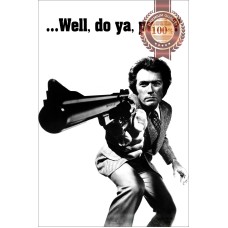 DIRTY HARRY WELL DO YA PUNK ORIGINAL CINEMA MOVIE FILM PRINT PREMIUM POSTER