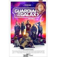 THE GUARDIANS OF THE GALAXY Vol. 3 OFFICIAL CINEMA MOVIE PRINT PREMIUM POSTER