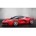 FERRARI LAFERRARI RED SUPERCAR SPORTS SUPER CAR PHOTO PRINT - PREMIUM POSTER