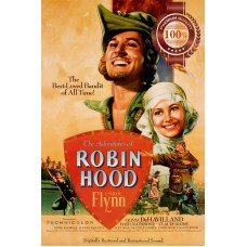 THE ADVENTURES OF ROBIN HOOD ORIGINAL OFFICIAL CINEMA MOVIE PRINT PREMIUM POSTER