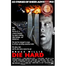 DIE HARD V2 BRUCE WILLIS ORIGINAL 80s 1988 MOVIE CINEMA PRINT PREMIUM POSTER
