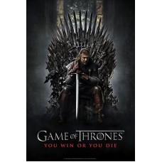 LARGE 90cm x 60cm GAME OF THRONES GOT NED STARK THRONE PRINT PREMIUM POSTER