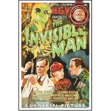 THE INVISIBLE MAN 1933 ORIGINAL OFFICIAL CINEMA MOVIE PRINT PREMIUM POSTER