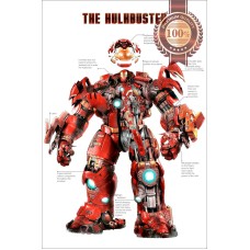 THE HULKBUSTER IRON MAN SUIT HULK BUSTER INFO DIAGRAM PRINT PREMIUM POSTER