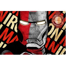IRON MAN IRONMAN DESIGN ART FACE HELMET ORIGINAL CINEMA PRINT PREMIUM POSTER