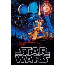 A NEW HOPE 1977 STAR WARS EPISODE IV ORIGINAL CINEMA MOVIE PRINT PREMIUM POSTER
