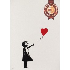 BANKSY GIRL WITH BALLON HEART ORIGINAL ARTWORK WALL ART PRINT PREMIUM POSTER