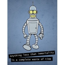 LARGE BENDER QUOTE FUTURAMA THE SIMPSONS DECOR WALL ART PRINT PREMIUM POSTER