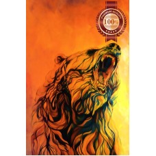 BEAR ARTWORK POWERFUL ANIMAL PAINTING HOME DECOR ART PRINT PREMIUM POSTER
