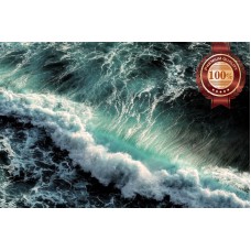WAVE CRASHING ROUGH SEA OCEAN SURF WATER WALL ART PRINT PREMIUM POSTER
