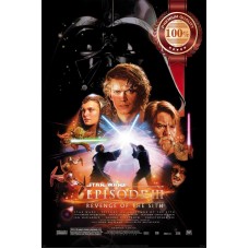 REVENGE OF THE SITH EP3 STAR WARS MOVIE ORIGINAL CINEMA PRINT PREMIUM POSTER