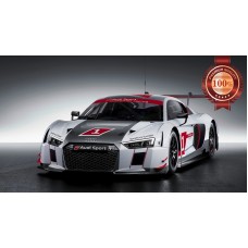 AUDI R8 QUATTRO GT3 RACE SUPER HYPER CAR FRONT SIDE PRINT PREMIUM POSTER