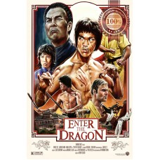 ENTER THE DRAGON V2 1973 70s BRUCE LEE ORIGINAL MOVIE FILM PRINT PREMIUM POSTER
