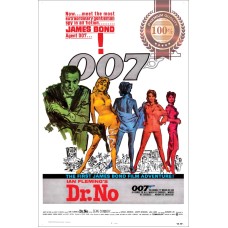 JAMES BOND DR NO 1962 60s 007 ART ORIGINAL MOVIE CINEMA PRINT PREMIUM POSTER