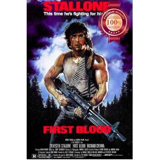 RAMBO FIRST BLOOD 1982 80s STALLONE ORIGINAL OFFICIAL MOVIE PRINT PREMIUM POSTER