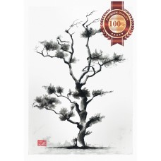 JAPANESE TREE ARTWORK ORIGINAL HOME DECOR PAINTING ART PRINT PREMIUM POSTER