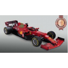 FERRARI F1 2021 RED RACE CAR SUPERCAR SPORTS SUPER PHOTO PRINT - PREMIUM POSTER