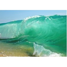 LARGE TUBE WAVE BREAKING ON BEACH SEA SURF PAINTING WALL ART PRINT POSTER