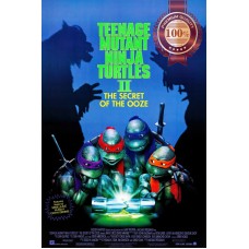 TEENAGE MUTANT NINJA TURTLES 2 1993 OFFICIAL ORIGINAL MOVIE PRINT PREMIUM POSTER