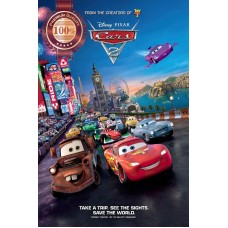CARS 2 DISNEY OFFICIAL CHARACTERS MOVIE HOME WALL ART PRINT PREMIUM POSTER