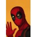 DEADPOOL PORTRAIT WAVING DRAWING PICTURE ART ARTWORK PRINT PREMIUM POSTER