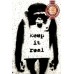 BANKSY KEEP IT REAL MONKEY ARTWORK ORIGINAL DECOR ART PRINT PREMIUM POSTER