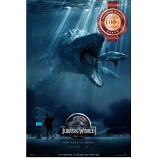 JURASSIC WORLD MEGALODON MOVIE FILM 2014 ORIGINAL ART PRINT PREMIUM POSTER
