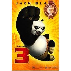 KUNG FU PANDA 3 THREE PUNCH MOVIE FILM ORIGINAL CINEMA PRINT PREMIUM POSTER