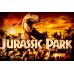 JURASSIC PARK CHARACTERS WITH T-REX SCENE CLASSIC MOVIE PRINT PREMIUM POSTER