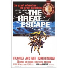 THE GREAT ESCAPE 1963 60s ORIGINAL OFFICIAL MOVIE FILM PRINT PREMIUM POSTER