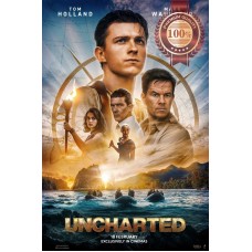 UNCHARTED 2022 MAIN ORIGINAL OFFICIAL CINEMA MOVIE FILM PRINT PREMIUM POSTER