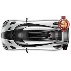 KOENIGSEGG AGERA TOP WHITE SPORTS SUPER DREAM CAR PHOTO PRINT PREMIUM POSTER