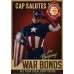 CAP SALUTES YOU WAR CAPTAIN AMERICA RETRO WALL ART PRINT - PREMIUM POSTER