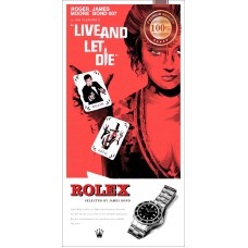 LIVE AND LET DIE ROLEX 73 JAMES BOND ORIGINAL CINEMA MOVIE PRINT PREMIUM POSTER
