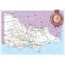 VICTORIA STATE ROADS VIC MAP OF AUSTRALIA AUS WALL CHART PRINT PREMIUM POSTER
