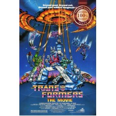 THE TRANSFORMERS 80s OFFICIAL ORIGINAL CINEMA CARTOON MOVIE PRINT PREMIUM POSTER