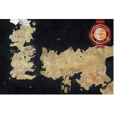 GAME OF THRONES MAP V2 WESTEROS ESSOS GOT ORIGINAL ART PRINT PREMIUM POSTER