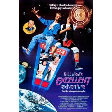 BILL & TED'S EXCELLENT ADVENTURE 1989 ORIGINAL CINEMA MOVIE PRINT PREMIUM POSTER