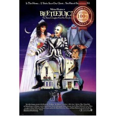 BEETLEJUICE 1988 80s ORIGINAL OFFICIAL CINEMA FILM MOVIE PRINT PREMIUM POSTER