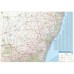 DETAILED NEW SOUTH WALES STATE ROADS NSW AUSTRALIA MAP OF AUS  PREMIUM POSTER