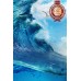 BEAUTIFUL WAVE BREAKING SCENE BEACH SURF SEA HOME PHOTO PRINT PREMIUM POSTER