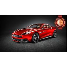 ASTON MARTIN VANQUISH RED LUXURY CAR SPORTS VEHICLE PRINT PREMIUM POSTER