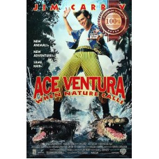 ACE VENTURA WHEN NATURE CALLS 1995 90 MOVIE ORIGINAL CINEMA PRINT PREMIUM POSTER