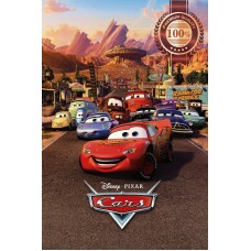 CARS 1 DISNEY 2006 3D V2 OFFICIAL ORIGINAL CINEMA MOVIE PRINT PREMIUM POSTER