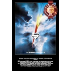 SUPERMAN THE MOVIE 1978 70s ORIGINAL OFFICIAL CINEMA FILM PRINT PREMIUM POSTER