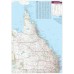 DETAILED QUEENSLAND STATE ROADS QLD MAP OF AUSTRALIA AUS CHART PREMIUM POSTER