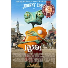 RANGO 2011 JOHNNY DEPP OFFICIAL CINEMA FILM MOVIE ART PRINT PREMIUM POSTER