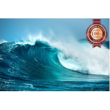 WAVE TUBE BREAKING BEACH CRASHING SURF SEA SPRAY PHOTO PRINT PREMIUM POSTER
