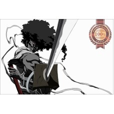 AFRO SAMURAI NINJA MANGA ANIME CARTOON ARTWORK WALL ART PRINT PREMIUM POSTER